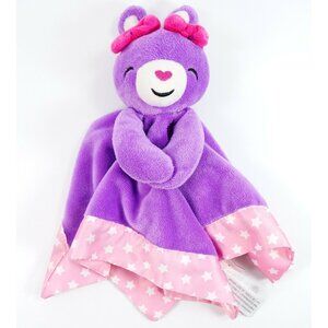 Fisher-Price Lovey Purple Bunny Bear Rabbit Pink Stars Security Baby Blanket